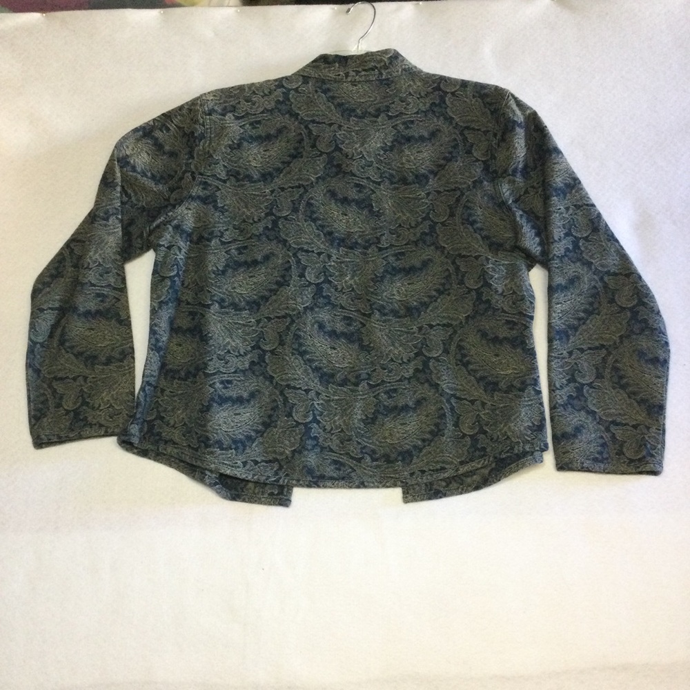 NEW Chico's Paisley Cotton Jacket Size XL 16 - Picture 5 of 5